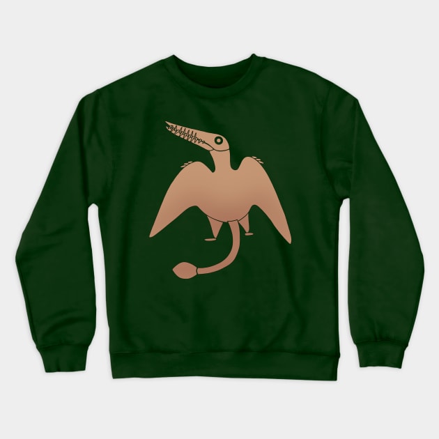 Rhamphorhynchus Pterosaur T-shirt Merchandise, Great Gift For All Ages Crewneck Sweatshirt by JunkArtPal